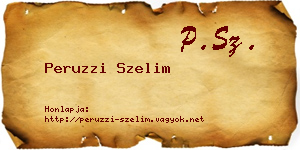 Peruzzi Szelim névjegykártya